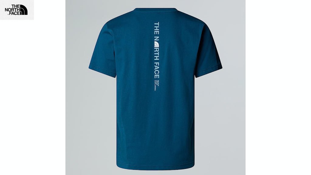 T-Shirt The North Face Vertical Logo Blu - Uomo