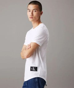 T-Shirt Calvin Klein Jeans Badge Bianca - Uomo