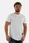 T-Shirt Calvin Klein Jeans Badge Bianca - Uomo