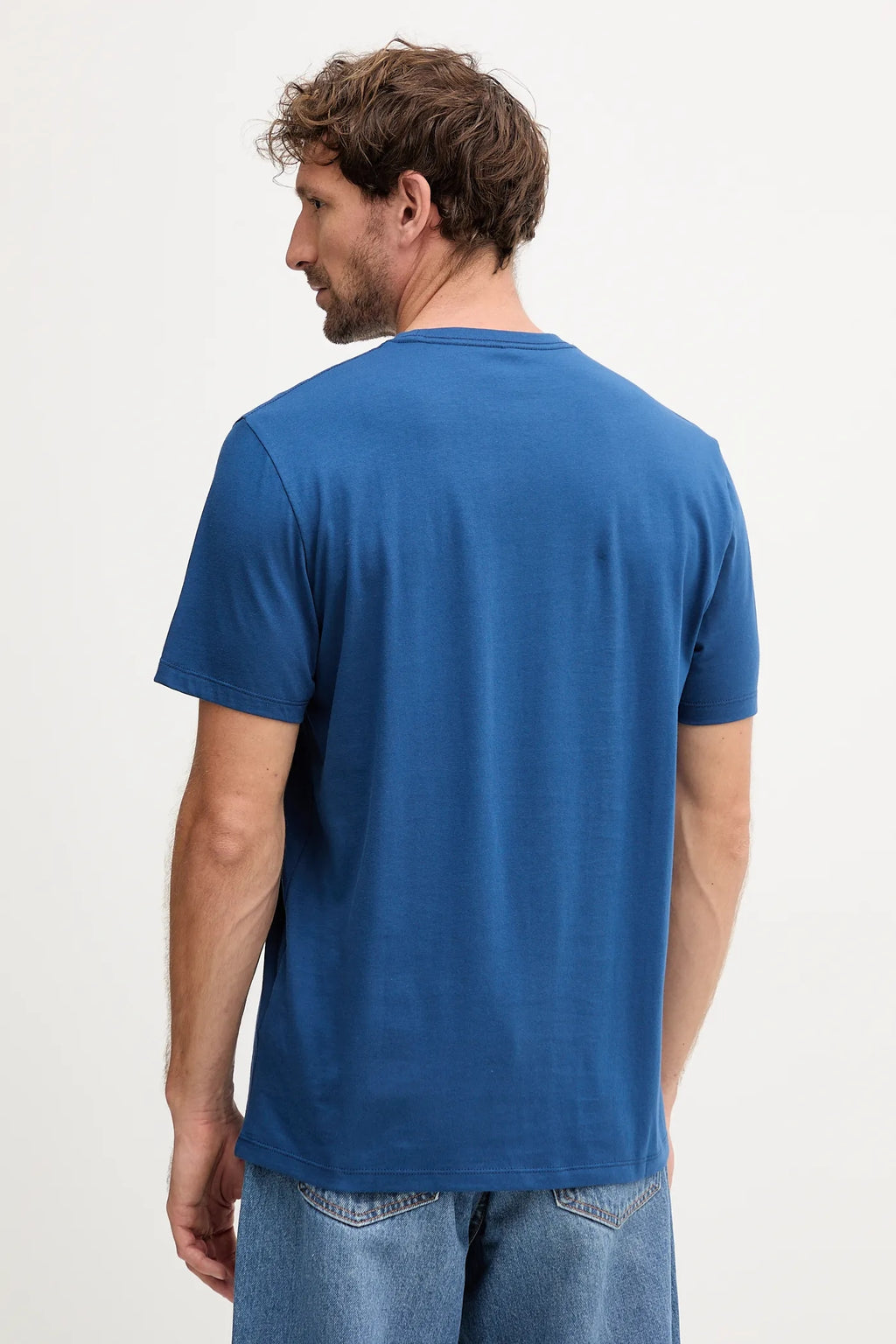 T-Shirt Calvin Klein CK Logo Blu - Uomo