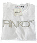 T-Shirt Pinko Up Logo Strass